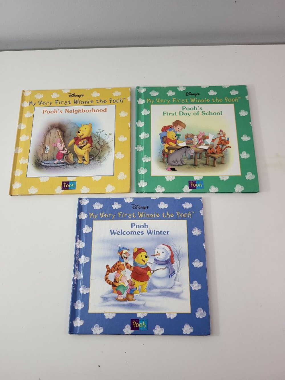 Vintage Disney's My Very First Winnie the Pooh Book Lot (3 Hardcovers) Grolier